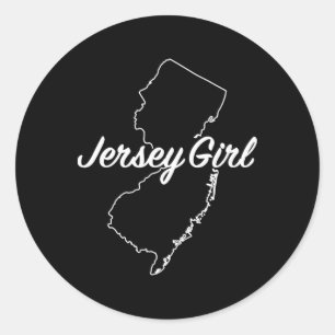 Jersey Girl New Jersey Classic Round Sticker