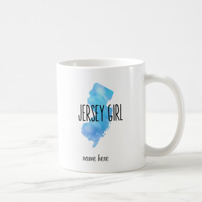 Jersey Girl Personalised Mug (Right)