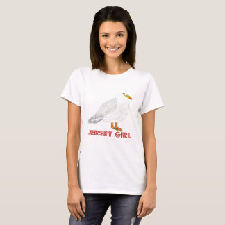 Jersey Girl seagull sandy toes & salty kisses T-Shirt