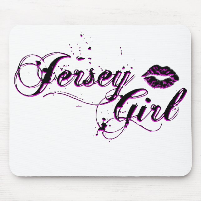 Jersey Girl T-shirts, Apparel & Gifts Mouse Mat (Front)