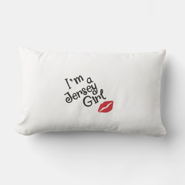 Jersey Girl Throw Pillow (Front)
