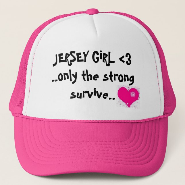 jersey girl trucker hat (Front)