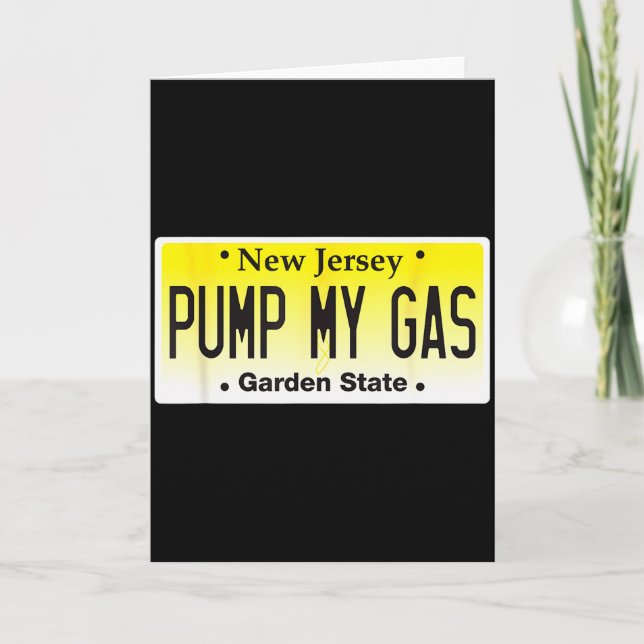 Jersey Girls Don't Pump Gas Pump My Gas Nj License Card (Front)
