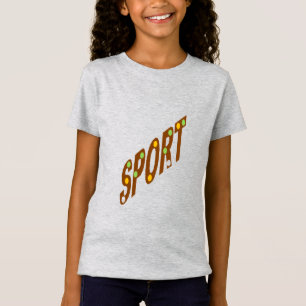 Jersey Gray Girls SPORT T-shirt