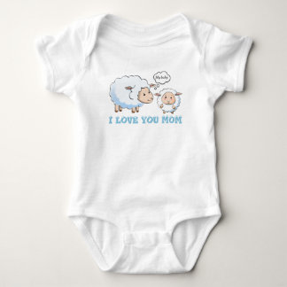jersey I love you Mum Baby Bodysuit
