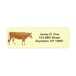 Jersey Milk Cow Label