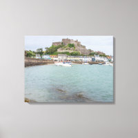 Jersey Mont Orgueil Castle view canvas print