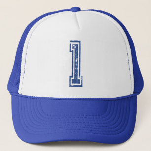 jersey number 1 trucker hat