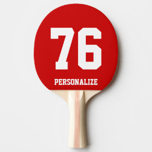 Jersey number ping pong paddle for table tennis