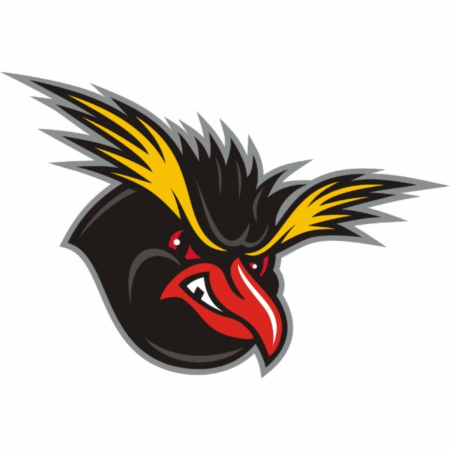 Jersey Penguins "Angry Penguin" Key Chain Photo Sculpture Key Ring (Front)