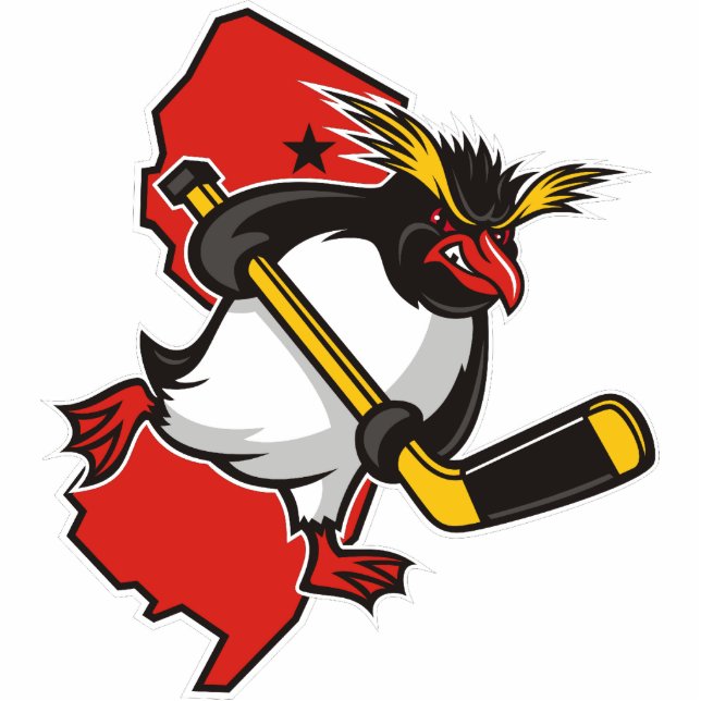 Jersey Penguins Magnet Photo Sculpture Magnet (Front)