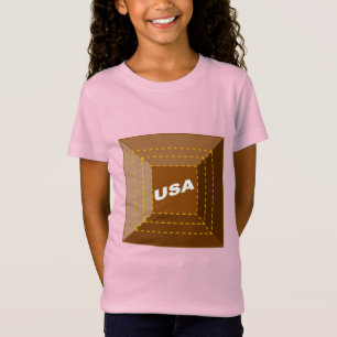 Jersey pink T-shirt girls CHOCOLAT USA