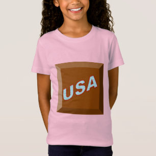 Jersey pink T-shirt with designer DESIGN CHOCOLAT