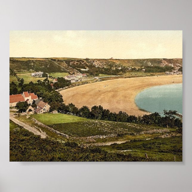 Jersey, Saint Brelades Bay, Channel Island, Englan Poster (Front)