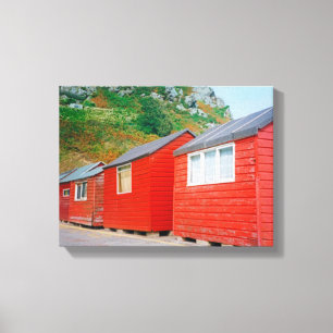 Jersey sheds canvas print