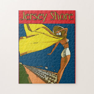 Jersey Shore Gal Jigsaw Puzzle