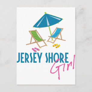 Jersey Shore Girl Postcard