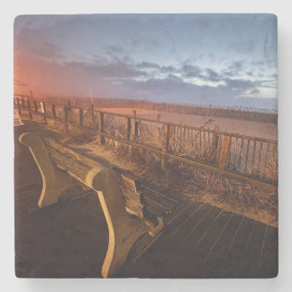 Jersey Shore Marble Coaster (Bench) by Mike Dalton