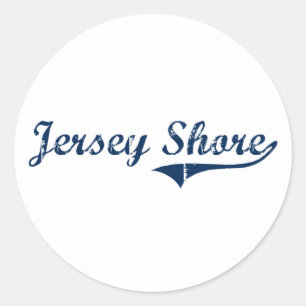 Jersey Shore Pennsylvania Classic Design Classic Round Sticker