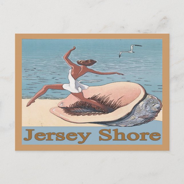 Jersey Shore, Shell Poster, Postcard (Front)
