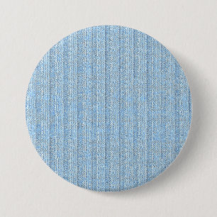 Jersey Stripe Knit Pattern in Baby Blue 7.5 Cm Round Badge