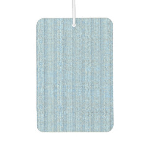 Jersey Stripe Knit Pattern in Baby Blue Car Air Freshener