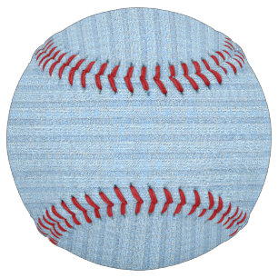 Jersey Stripe Knit Pattern in Baby Blue Softball