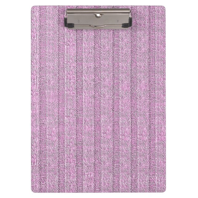 Jersey Stripe Knit Pattern in Powder Pink Clipboard (Front)