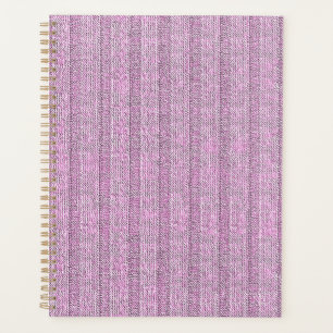 Jersey Stripe Knit Pattern in Powder Pink Planner