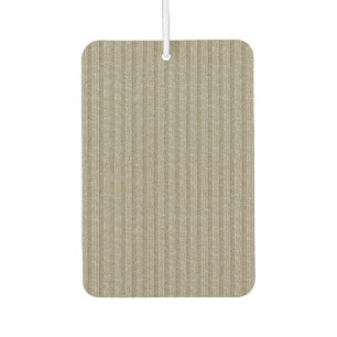 Jersey Stripe Knit Pattern in Soft Beige Car Air Freshener