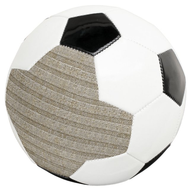 Jersey Stripe Knit Pattern in Soft Beige Football (Three Quarter)