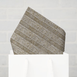 Jersey Stripe Knit Pattern in Soft Beige Tissue Paper
