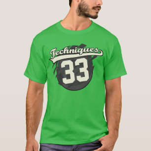 Jersey Style Personalised Techniques Double Sided T-Shirt