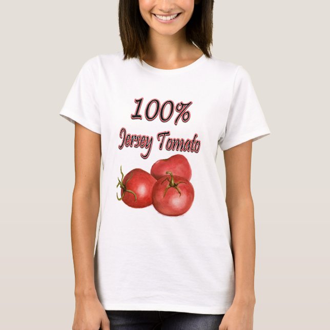 Jersey Tomatoes 100% T-Shirt (Front)