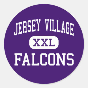 Jersey Village - Falcons - High - Houston Texas Classic Round Sticker