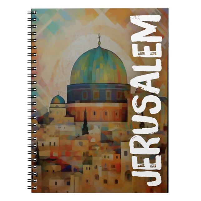 Jerusalem Al Quds Peace Justice and Freedom Notebook (Front)