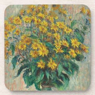 Jerusalem Artichoke Flowers by Claude Monet Coaster