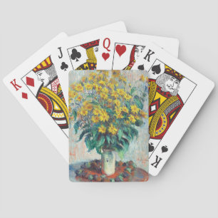 Jerusalem Artichoke Flowers by Claude Monet Playing Cards