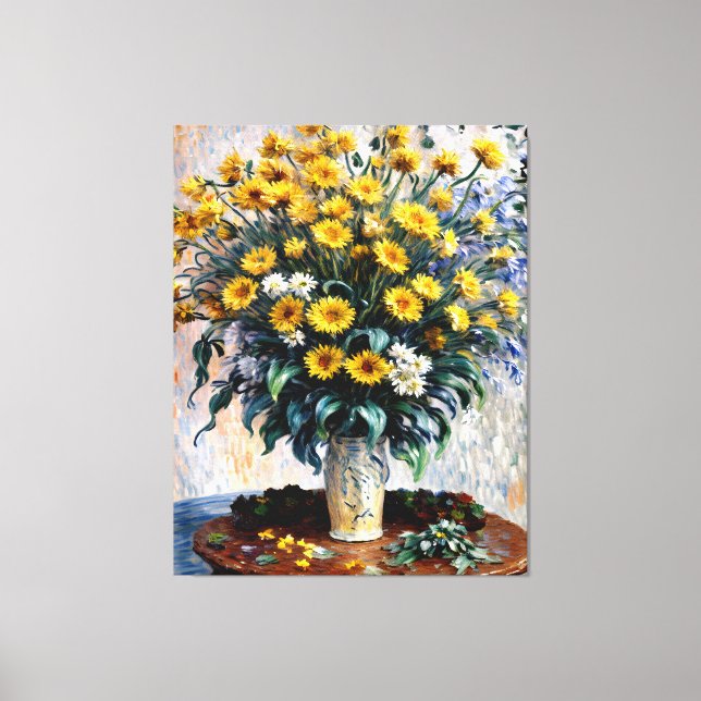 Jerusalem Artichoke Flowers Canvas Print (Front)