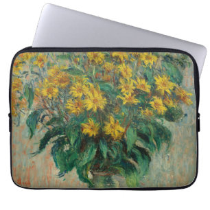 Jerusalem Artichoke Flowers - Claude Monet Laptop Sleeve
