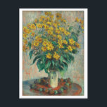 Jerusalem Artichoke Flowers Painting by Monet Postcard<br><div class="desc">Jerusalem Artichoke Flowers (1880) by Claude Monet</div>