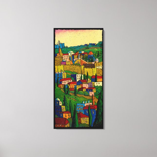 Jerusalem at Dawn by Jonathan Kis-Lev Canvas Print (Front)