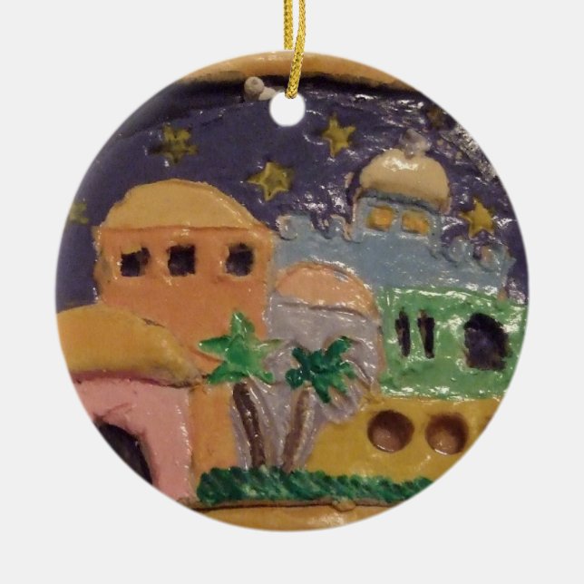 Jerusalem by Night Ornament (Front)