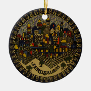 Jerusalem Ceramic Ceramic Tree Decoration