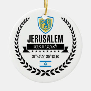 Jerusalem Ceramic Tree Decoration