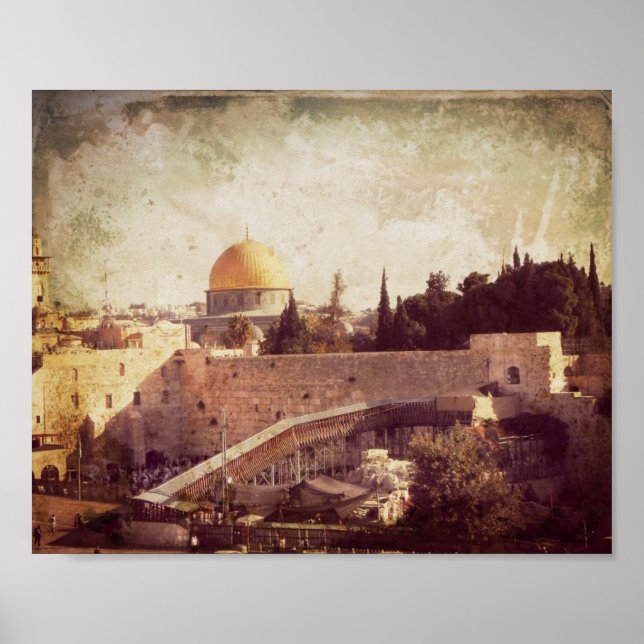 Jerusalem City of Gold Poster (Front)