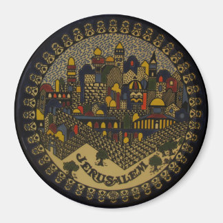 Jerusalem Cityscape Magnet