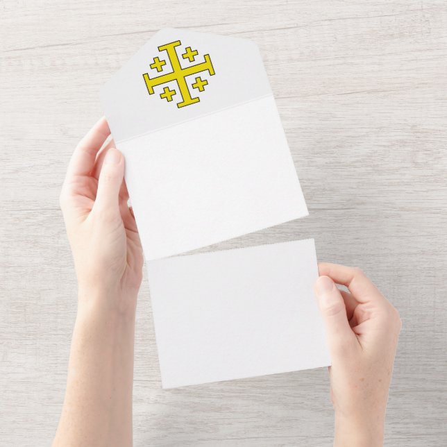 Jerusalem cross all in one invitation (Tearaway)