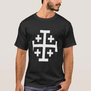 Jerusalem Cross Catholic Christian The Crusades Hi T-Shirt