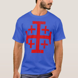Jerusalem Cross distressed T-Shirt